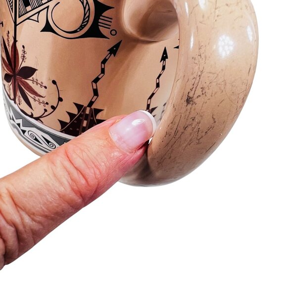 Pendleton Woolen Mills Ceramic Mugs Southwestern Aztec Tribal Design Set Of 2 - Picture 5 of 10